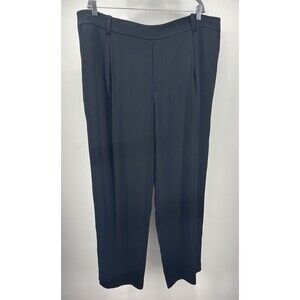 Vince Womens Pants Plus XXXL 3XL Black Crepe Wide Leg Pull On Trouser $325 NWT